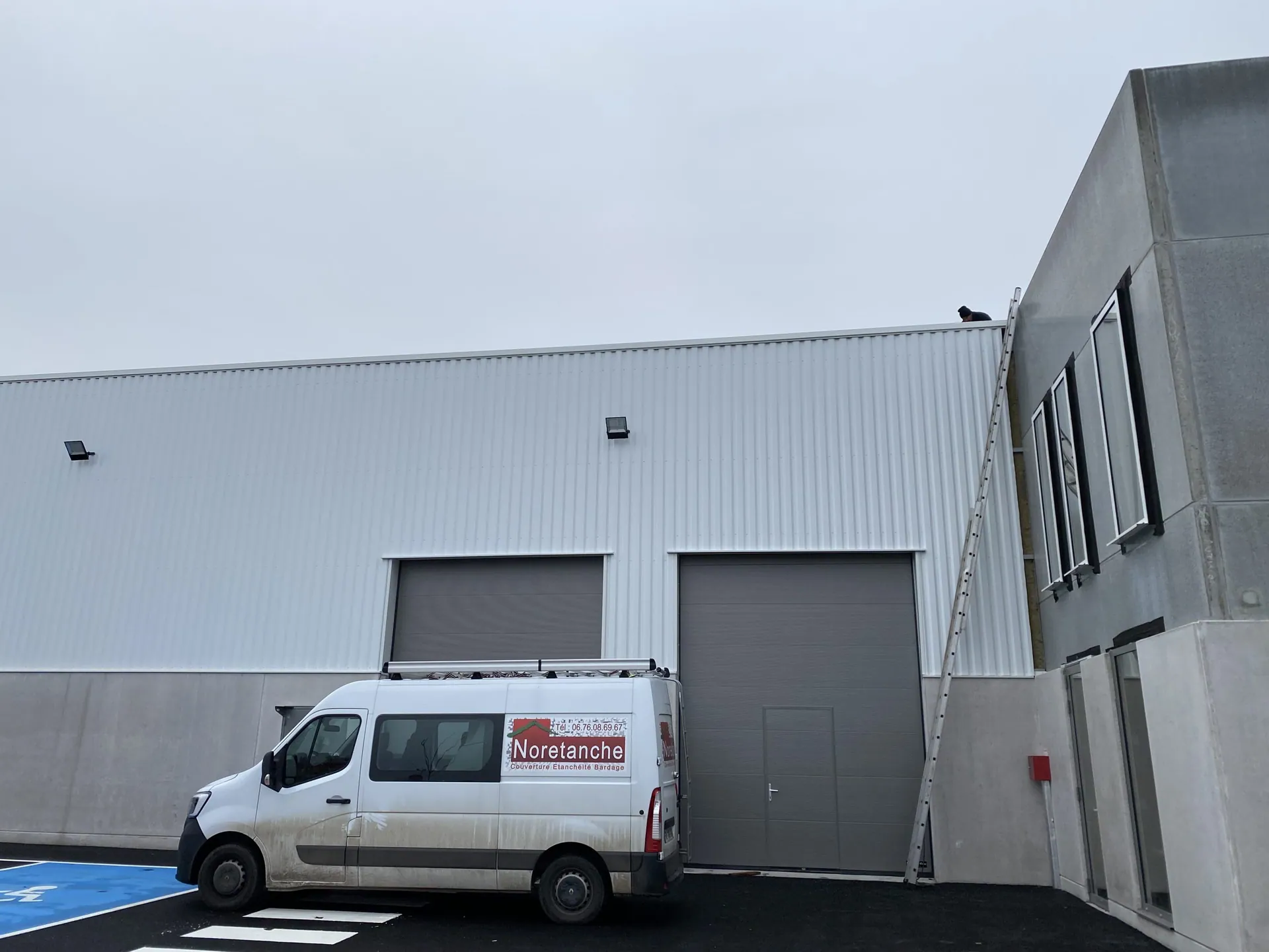 Chantier SCI Antroeuilles – bardage et couverture Norétanche – photo 48